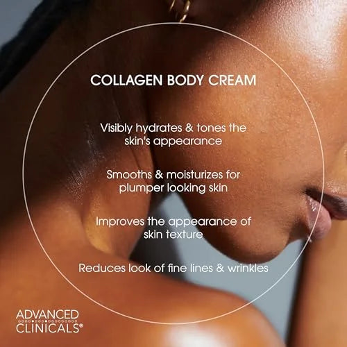 Advanced Clinicals Collagen Body & Face Moisturizer with Vitamin E