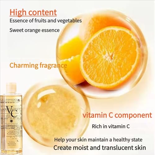 500ML VC Toner Korean - Intensive Whitening & Moisturizing Vitamin C Toner for Brightening & Elasticity
