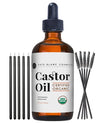 Kate Blanc Organic Castor Oil (4oz) - Eyelash, Eyebrow & Hair Growth Serum