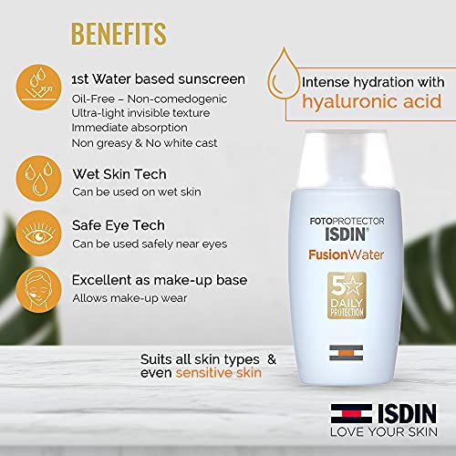 Isdin Fotoprotector Fusion Water SPF 50+ Oil-Control Sunscreen (50ml)