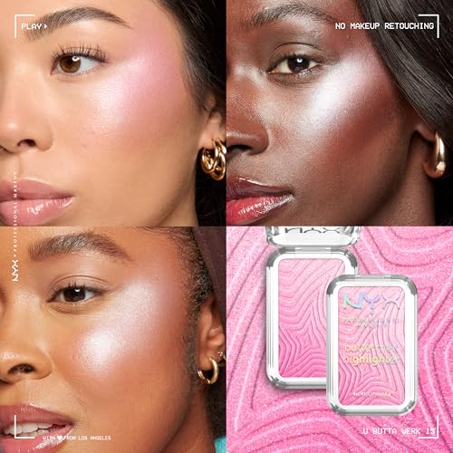NYX Professional Makeup Buttermelt Highlighter - 12 HR Wear, Fade & Transfer Resistant