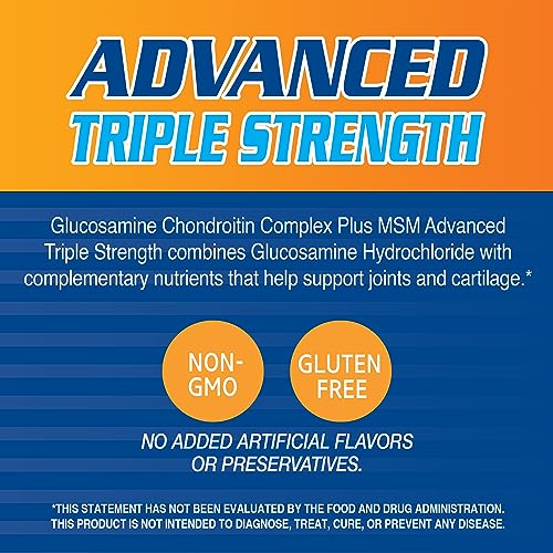 21st Century Glucosamine Chondroitin Complex Plus MSM 80 Tablets - Triple Strength Joint Support