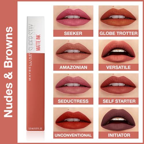 Maybelline SuperStay Matte Ink Liquid Lipstick - 120 Artist | 16H Wear, Transfer-Proof, Highly Pigmented