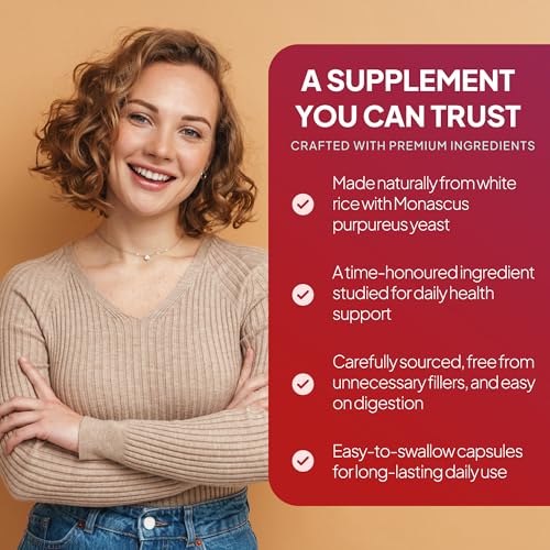 Red Yeast Rice 120 Capsules | Fermented Extract for Natural Cholesterol Support