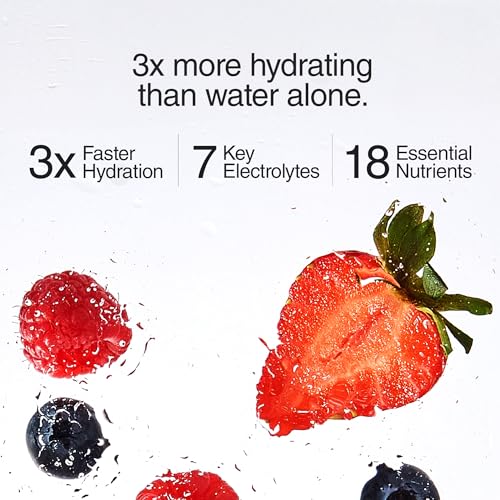 Phizz Electrolytes Hydration Tablets - Mixed Berry - 20 Effervescent Tablets with 18 Vitamins & Minerals