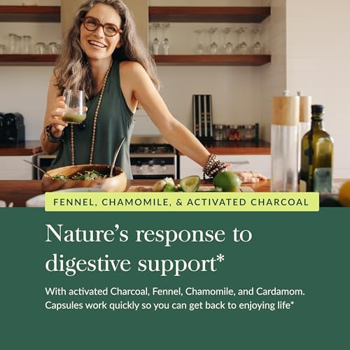 Gaia Herbs RapidRelief Gas & Bloating Relief Capsules (50 Capsules)