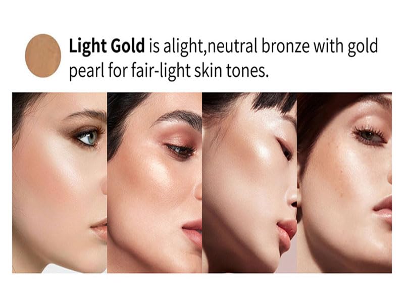 Liquid Bronzer Stick - Long Lasting Matte Bronze Beauty Wand for Face Contouring (Light Golden)