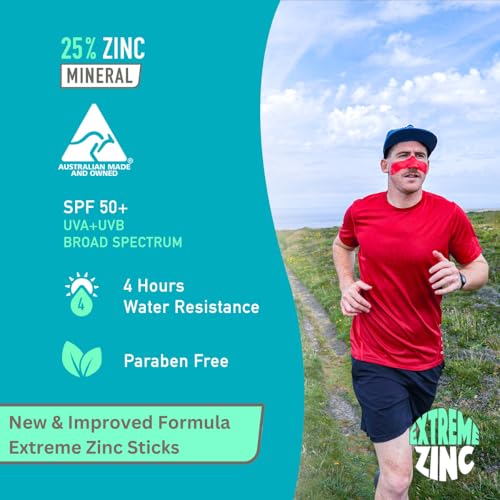 Sun Zapper Red Flash Extreme Zinc Mineral Sunscreen Stick SPF50+ for Dry to Oily Skin – Australian