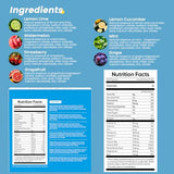 VitalHarvest 24 Sachets of Electrolyte Powder, 7 Flavors, Sugar Free for Daily Hydration, Low Sodium, Lemon-Lime, Watermelon, and Strawberry