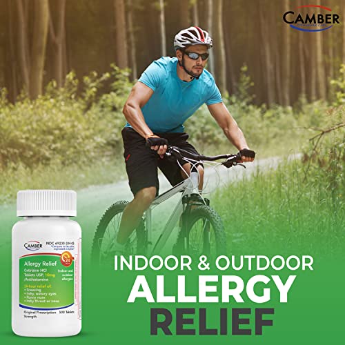 CAMBER PHARMACEUTICALS Cetirizine HCI 10mg 24-Hour Allergy Relief (500 Count)