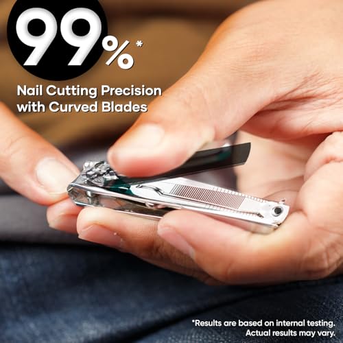 Vega Large Nail Clipper - Durable Black Tool for Precise Manicure & Pedicure