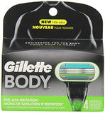 Gillette Body Men's Razor Blade Refills - 4 Count