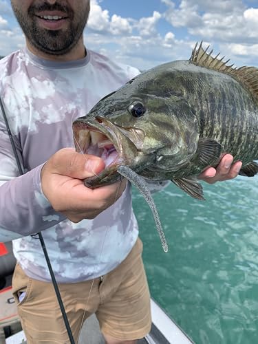 Great Lakes Finesse Drop Worm – Ultra-Realistic Soft Plastic Fishing Bait for Walleye, Bass & Panfish