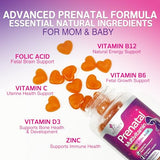 Folic Acid Gummies for Women - Extra Strength Prenatal Multivitamin with EPA & DHA (60 Gummies)