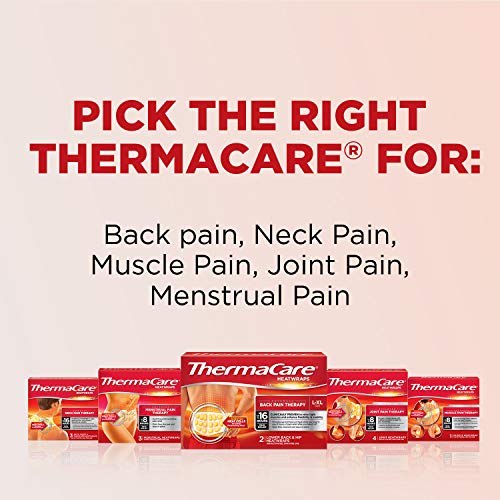 ThermaCare Lower Back & Hip Heat Wraps - Effective Pain Therapy, L/XL Size