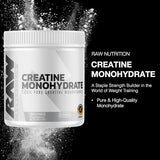 RAW Creatine Monohydrate Powder - Unflavored (30 Servings)