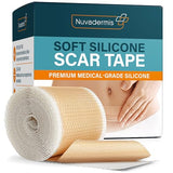 NUVADERMIS Silicone Scar Tape for Surgical Scars, 120x1.5 Roll