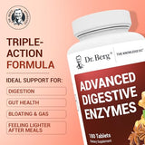 Dr. Berg Advanced Digestive Enzymes with Apple Cider Vinegar - 180 Tablets