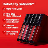 Revlon ColorStay Satin Ink Crown Jewels Lipstick 37 Majestic Rose, Lasting Liquid Lip