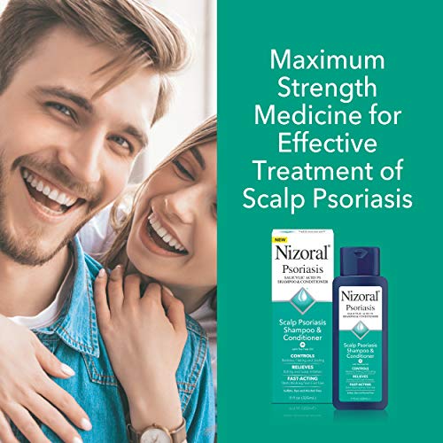 Nizoral Psoriasis Shampoo & Conditioner - Effective Scalp Psoriasis Treatment with Ketoconazole - 11 Ounce