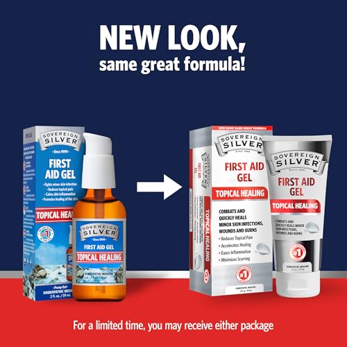 Sovereign Silver First Aid Gel - 2 fl oz (59 ml) - Antimicrobial Wound Care