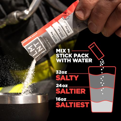Drink LMNT Keto Electrolyte Powder Packets - Paleo Hydration Powder, No Sugar, No Artificial Ingredients, Watermelon Salt, 30 Stick Packs