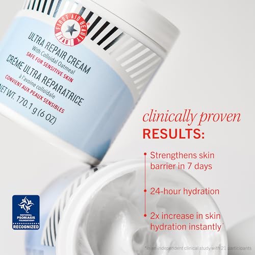 First Aid Beauty Ultra Repair Cream - Intense Hydration for Dry Skin, 2oz