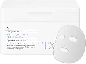 VT Cosmetics TX Toning Daily Sheet Mask (30 Pack): Hydrating & Brightening