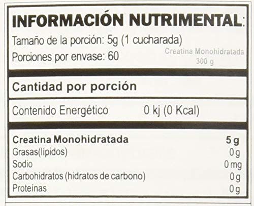 GAT Sport 100% Micronized Creatine Monohydrate Powder - Unflavored, 300g (60 Servings)