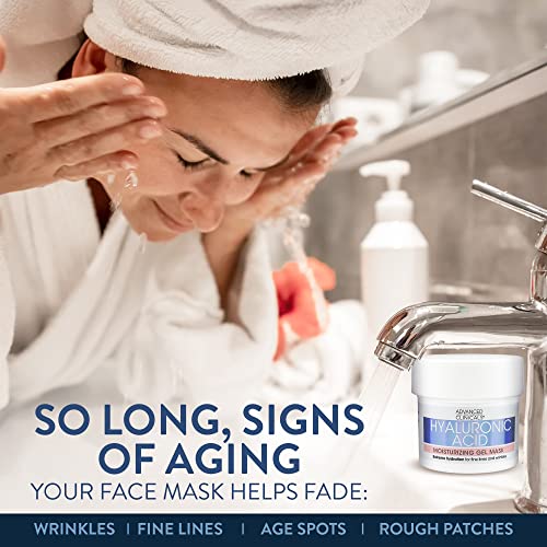 Advanced Clinicals Hyaluronic Acid Facial Mask: Hydrating Anti-Aging Treatment (5oz)