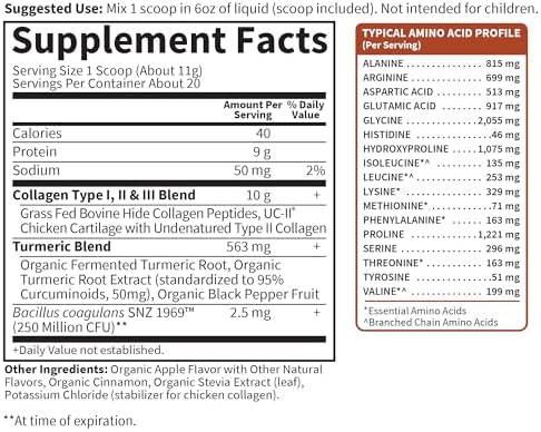 Garden of Life Collagen Turmeric Gummies - Apple Cinnamon, Joint & Skin Support