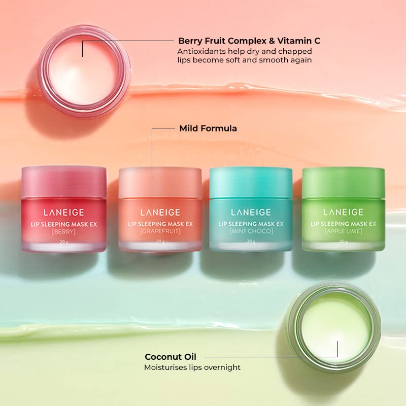 LANEIGE Lip Sleeping Mask - Apple Lime: Refreshing Lip Treatment