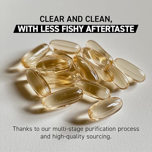Kaged Muscle Omega 3 Fish Oil Supplements – 3000 mg EPA & DHA, 60 Softgels