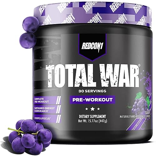 Redcon1 Total War Pre-Workout - Grape - 30 Servings
