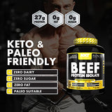 NXT Nutrition Beef Protein Isolate 1.8kg Pineapple Flavor - 27g Protein Per Serving Dairy Free