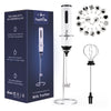 MF05 ر frother يدوي قابل لإعادة الشحن وصانع رغوة مع خفاقة من الفولاذ المقاوم للصدأ