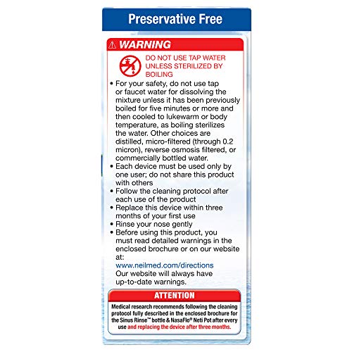 NeilMed Sinus Rinse Premixed Refill Packets - 100 Count