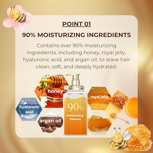 Honey Melty Moist Repair Shampoo - 15.4 fl oz (440ml) | Swell Care for Curls & Volume