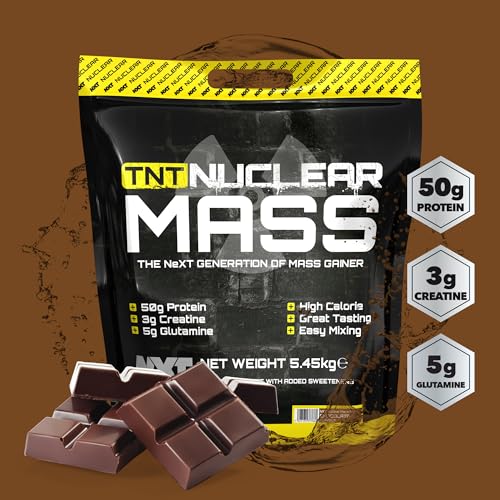 NXT Nutrition TNT Nuclear Mass - Chocolate - 5.4kg - High Protein - High Carbohydrates - Mass Gainer