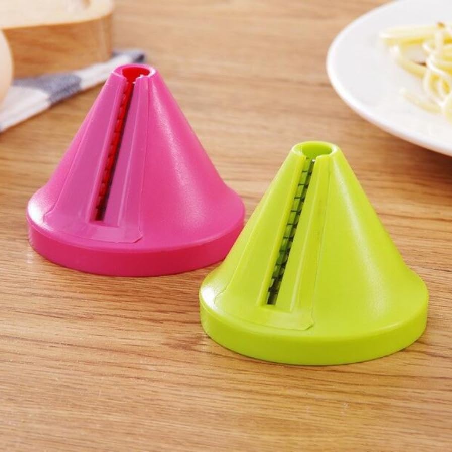 Green Compact Rotary Food Grater - Funnel Shaped