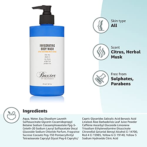 Baxter of California Invigorating Body Wash - 473ml