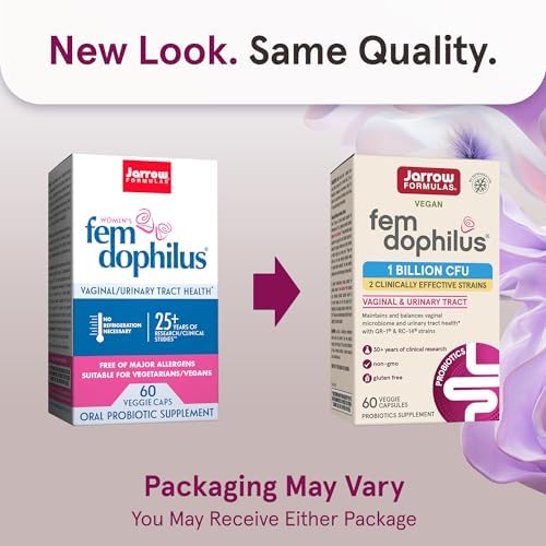 Jarrow Formulas, Vegan Fem Dophilus, 1 Billion CFU, 60 Veggie Capsule