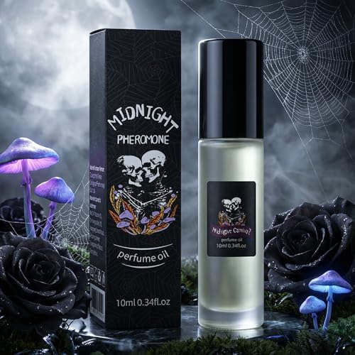Midnight P-heromone Roll-On Perfume Oil, 10ml - Floral Scent, Long-Lasting, Alcohol-Free
