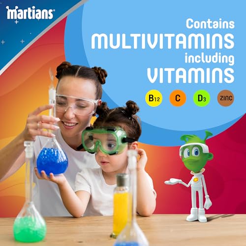 Martians Everyday Active Multivitamins Syrup for Kids 1+ Years - Energy & Immunity Support - No Added Sugar, Gluten & Lactose Free - 150ml