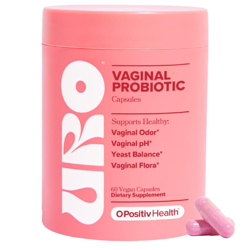 O Positiv URO Vaginal Probiotics for Women | pH Balance & Vaginal Flora Support (60 Count)