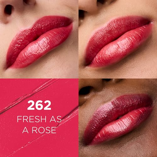 L'Oréal Paris Color Riche Satin Lipstick 262 Fresh as a Rose, Hydrating Lip Care, 1 Count