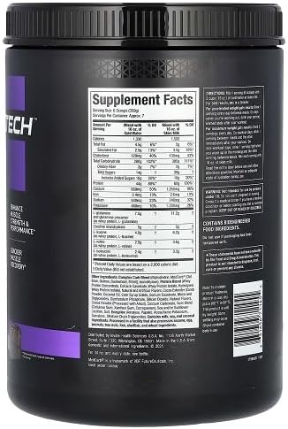 MuscleTech Mass Gainer | 100% Mass Gainer Protein Powder | Protein Powder for Muscle Gain | Whey Protein + Muscle Builder | Weight Gainer Protein Powder | Creatine Supplements | Chocolate, 5.15 lbs