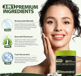 NAD Supplement with Resveratrol - 120 Capsules for Cellular Health & Anti-Aging