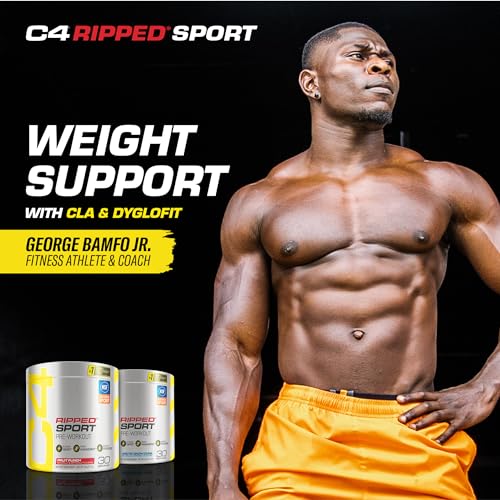 Cellucor C4 Ripped Sport Pre-Workout Powder – Fat Burning Formula for Energy & Focus, 30 Servings