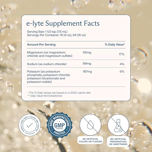 BodyBio Balanced Electrolyte Concentrate - 16 oz (64 Servings) for Keto Hydration